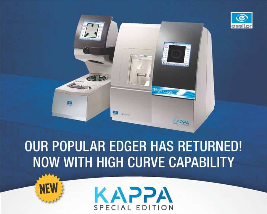 Essilor Instruments USA Launches KAPPA Special Edition Edging System